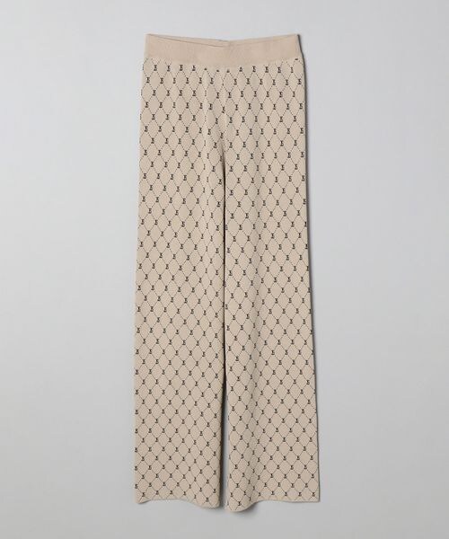 JEANASIS（ジーナシス）の「ドライタッチニットフレアパンツパンツ（パンツ・レディース・ブラック(09)/ベージュ系その他(51)/ブラウン系その他(56)/ブラウン(58)/グリーン(76)・FREE）」の2枚目の写真