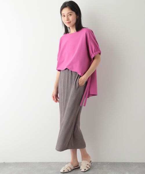 LEPSIM（レプシィム）の「ヨウリュウナロースカート（スカート・レディース・ブラック09/オレンジ45/モカ54/ブルーグリーン75・FREE SIZE/FREE TALL）」の16枚目の写真
