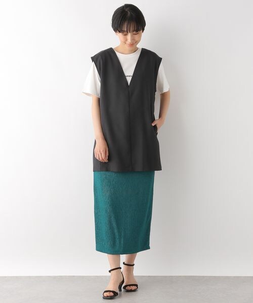 LEPSIM（レプシィム）の「ヨウリュウナロースカート（スカート・レディース・ブラック09/オレンジ45/モカ54/ブルーグリーン75・FREE SIZE/FREE TALL）」の19枚目の写真
