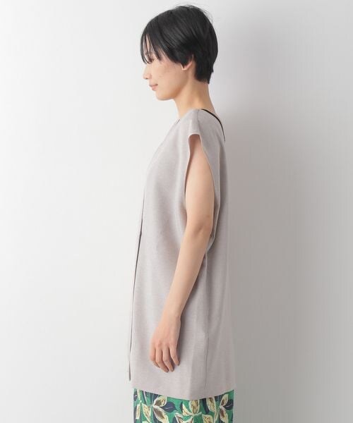 LEPSIM（レプシィム）の「リネンライク2WAYジレ（トップス・レディース・【NEW】ブラック09/グレージュ13/ブラウン58・FREE SIZE）」の14枚目の写真
