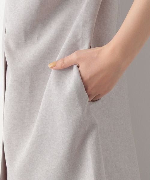 LEPSIM（レプシィム）の「リネンライク2WAYジレ（トップス・レディース・【NEW】ブラック09/グレージュ13/ブラウン58・FREE SIZE）」の18枚目の写真