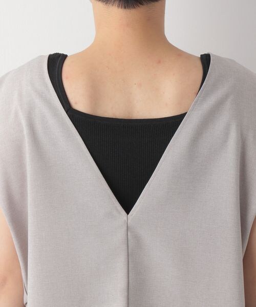 LEPSIM（レプシィム）の「リネンライク2WAYジレ（トップス・レディース・【NEW】ブラック09/グレージュ13/ブラウン58・FREE SIZE）」の21枚目の写真
