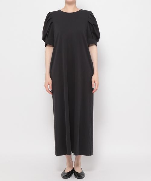 LEPSIM(レプシィム)の「ソデタックパフスリーブロングワンピース(ワンピース/ドレス・レディース・ブラック09/キャメル55/ブルー82・M/L)」の8枚目の写真