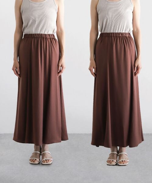 LEPSIM（レプシィム）の「セミナローロングスカート（スカート・レディース・ブラック09/グレージュ13/ブラウン58・FREE SIZE/FREE TALL）」の7枚目の写真