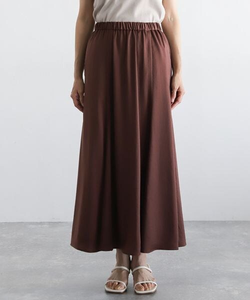 LEPSIM（レプシィム）の「セミナローロングスカート（スカート・レディース・ブラック09/グレージュ13/ブラウン58・FREE SIZE/FREE TALL）」の8枚目の写真