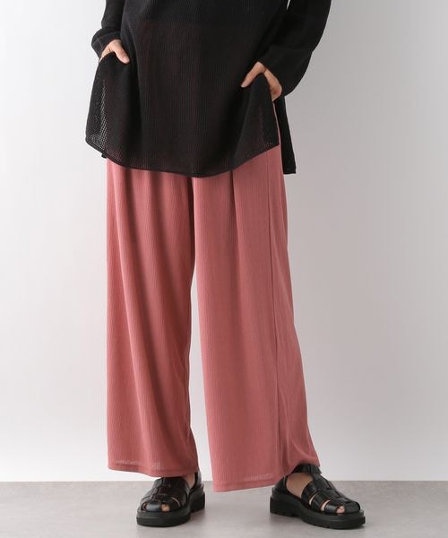 LEPSIM（レプシィム）の「ヨウリュウイージーパンツ（パンツ・レディース・ブラック09/グレージュ13/【NEW】ピンク35/グリーン72・M/L）」の3枚目の写真