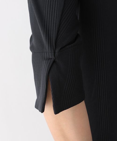 LEPSIM（レプシィム）の「ボートネックリブカットソー6分袖（トップス・レディース・オフホワイト05/ブラック09/ブラウン58・M/L）」の12枚目の写真