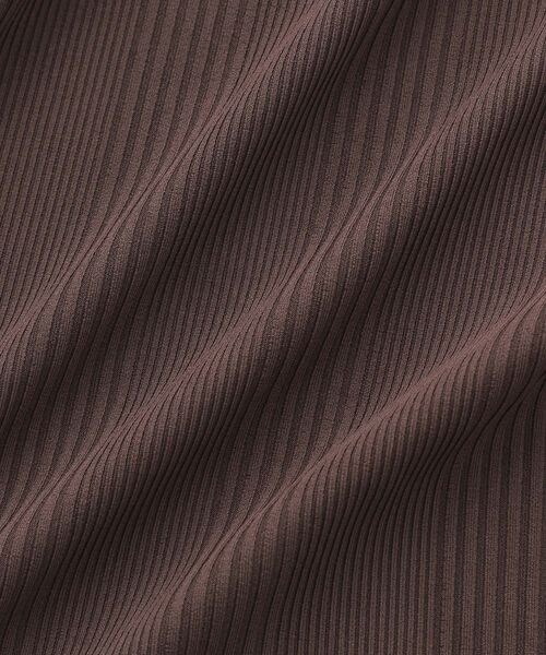 LEPSIM（レプシィム）の「ボートネックリブカットソー6分袖（トップス・レディース・オフホワイト05/ブラック09/ブラウン58・M/L）」の17枚目の写真