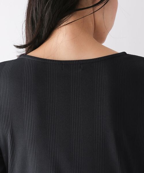 LEPSIM（レプシィム）の「ボートネックリブカットソー6分袖（トップス・レディース・オフホワイト05/ブラック09/ブラウン58・M/L）」の14枚目の写真