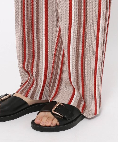 LEPSIM(レプシィム)の「12ゲージマルチストライプパンツ(パンツ・レディース・グレージュ13/ブラウン58・FREE SIZE)」の15枚目の写真