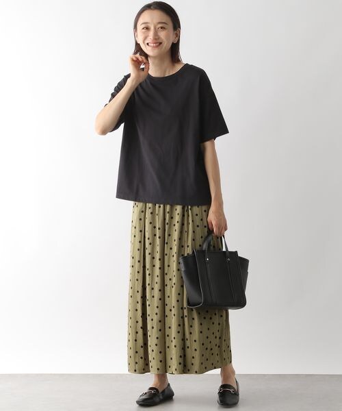 LEPSIM(レプシィム)の「アソートスカーチョ(パンツ・レディース・ブラック×ドット09/ベージュ×ドット52/ブルー×ストライプ83・FREE SIZE)」の5枚目の写真