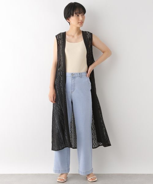 LEPSIM(レプシィム)の「ソフトバギーパンツ2(パンツ・レディース・グレージュ13/ブルー85・M/L)」の4枚目の写真