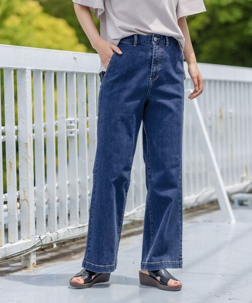 LEPSIM(レプシィム)の「ソフトバギーパンツ2(パンツ・レディース・グレージュ13/ブルー85・M/L)」の2枚目の写真