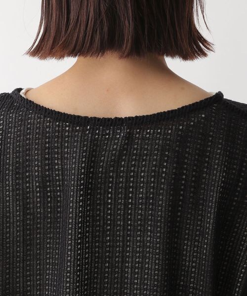 LEPSIM（レプシィム）の「メッシュ2ピースセットカットソー（トップス・レディース・ブラック09/グレージュ13・FREE SIZE）」の11枚目の写真