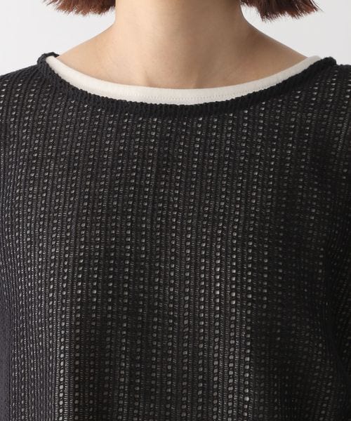 LEPSIM（レプシィム）の「メッシュ2ピースセットカットソー（トップス・レディース・ブラック09/グレージュ13・FREE SIZE）」の8枚目の写真