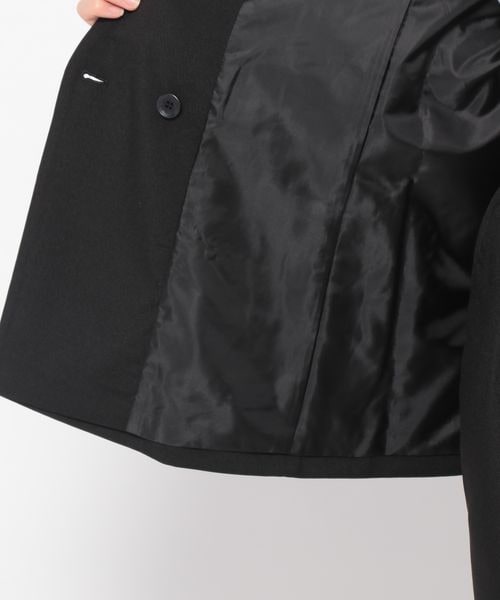 LEPSIM（レプシィム）の「ノーカラーダブルジャケット（ジャケット/アウター・レディース・ブラック09/グレージュ51/ブラウン58・M/L）」の18枚目の写真