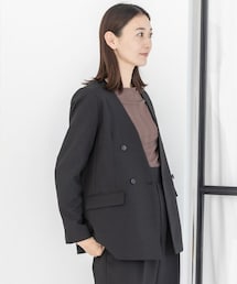 LEPSIM | ノーカラーダブルジャケット(ジャケット/アウター)