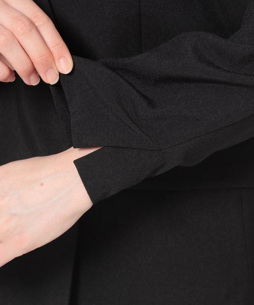 LEPSIM（レプシィム）の「ノーカラーダブルジャケット（ジャケット/アウター・レディース・ブラック09/グレージュ51/ブラウン58・M/L）」の14枚目の写真