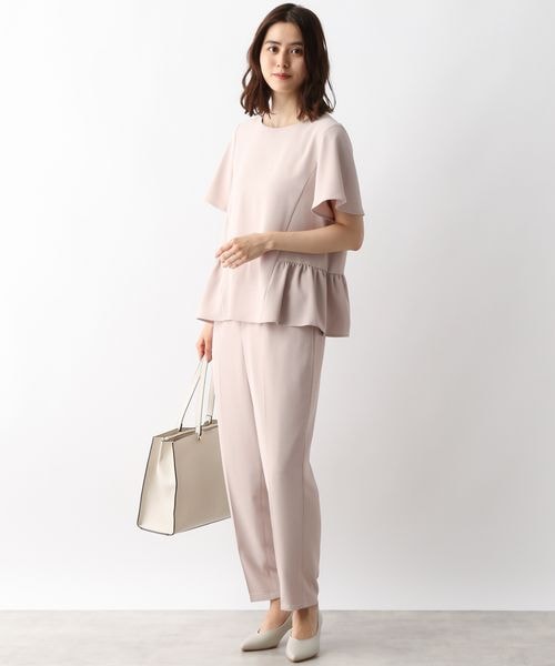 LEPSIM（レプシィム）の「フレアブラウスセットパンツ（フォーマルスーツ/小物・レディース・ブラック09/グレージュ13・M/L）」の2枚目の写真