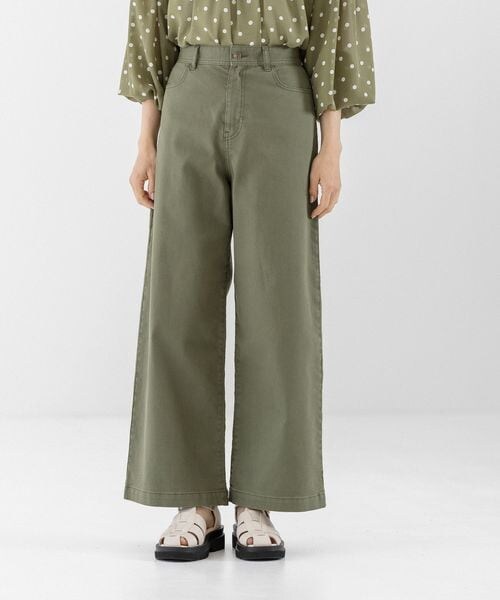 LEPSIM（レプシィム）の「セイヒンゾメストレートパンツ（パンツ・レディース・ホワイト05/カーキ78・M/L）」の2枚目の写真