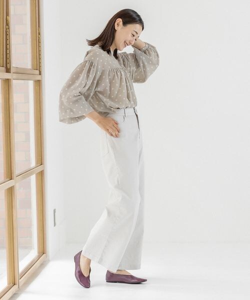 LEPSIM（レプシィム）の「セイヒンゾメストレートパンツ（パンツ・レディース・ホワイト05/カーキ78・M/L）」の3枚目の写真