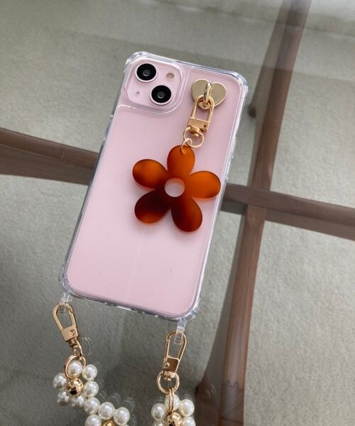 LOWRYS FARM（ローリーズファーム）の「ハートフックツキハナチャーム（ファッション雑貨・レディース・ホワイト01/ブラック09/ピンク22/ブラウン58・FREE）」の4枚目の写真