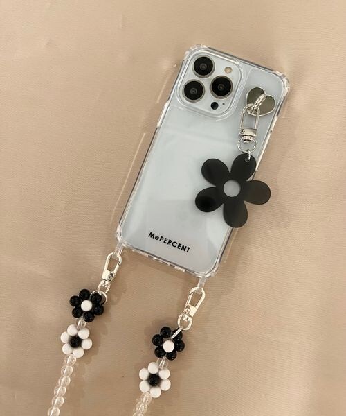 LOWRYS FARM（ローリーズファーム）の「ハートフックツキハナチャーム（ファッション雑貨・レディース・ホワイト01/ブラック09/ピンク22/ブラウン58・FREE）」の2枚目の写真