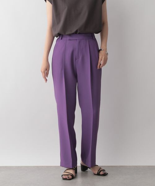 LOWRYS FARM（ローリーズファーム）の「スタイルＵＰフレアパンツ（パンツ・レディース・アイボリー08/ブラック09/レッド35/パープル95・S/M/L）」の11枚目の写真