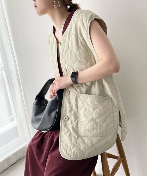 新品 LOWRYS FARM 3way キルティング コート ベスト付 ブルゾン 新品 LOWRYS FARM 3way キルティング コート ベスト付 ブルゾン