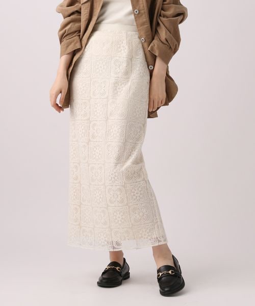 A part by（アパートバイ）の「パッチワークレーススカート/WEB