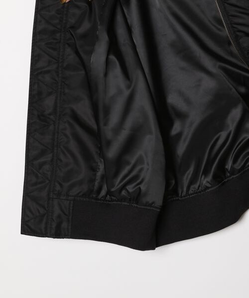 LOWRYS FARM（ローリーズファーム）の「ＭＡ－１ベスト（ジャケット/アウター・レディース・ブラック09/カーキ78・F）」の20枚目の写真