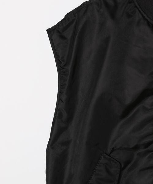 LOWRYS FARM（ローリーズファーム）の「ＭＡ－１ベスト（ジャケット/アウター・レディース・ブラック09/カーキ78・F）」の15枚目の写真