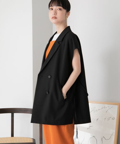 LOWRYS FARM（ローリーズファーム）の「アムンゼンベルトベスト２（ジャケット/アウター・レディース・アイボリー08/ブラック09/ブラウン・F）」の2枚目の写真