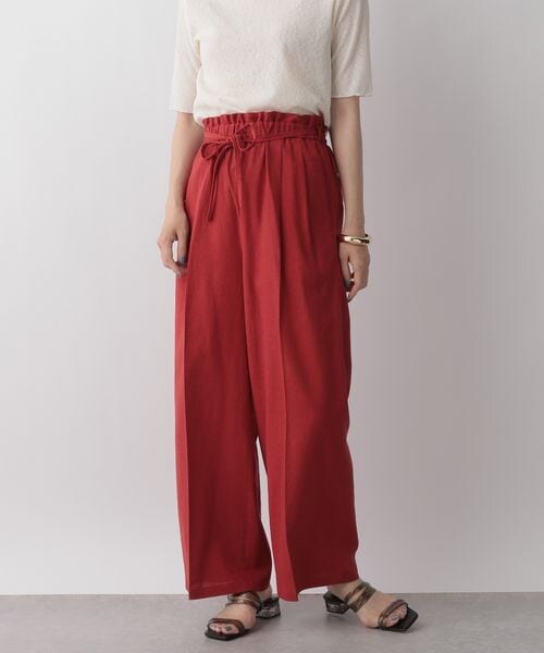 LOWRYS FARM(ローリーズファーム)の「アサコンイージーパンツ(パンツ・レディース・アイボリー08/ブラック09/レッド35/ブラウン58・F)」の10枚目の写真