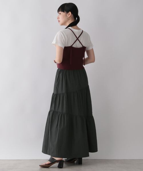 LOWRYS FARM（ローリーズファーム）の「アシメティアードスカート（スカート・レディース・アイボリー08/ブラック09/カーキ78・F）」の5枚目の写真