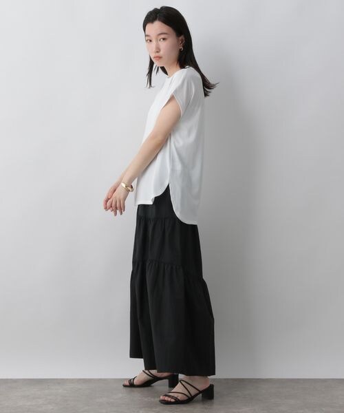 LOWRYS FARM（ローリーズファーム）の「アシメティアードスカート（スカート・レディース・アイボリー08/ブラック09/カーキ78・F）」の7枚目の写真