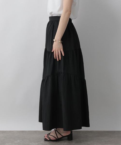 LOWRYS FARM（ローリーズファーム）の「アシメティアードスカート（スカート・レディース・アイボリー08/ブラック09/カーキ78・F）」の20枚目の写真