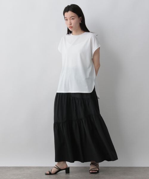 LOWRYS FARM（ローリーズファーム）の「アシメティアードスカート（スカート・レディース・アイボリー08/ブラック09/カーキ78・F）」の9枚目の写真