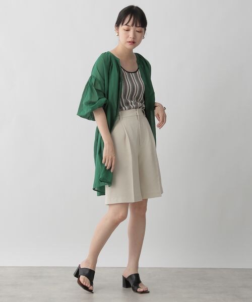 LOWRYS FARM(ローリーズファーム)の「バスケットショートパンツ2(パンツ・レディース・アイボリー08/ブラック09/ブラウン55・F)」の4枚目の写真