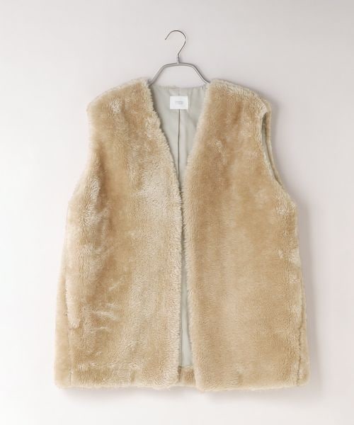 LOWRYS FARM(ローリーズファーム)の「ファーベスト(ジャケット/アウター・レディース・ブラック09/ベージュ52/ブラウン55/ダークブラウン58・F)」の18枚目の写真