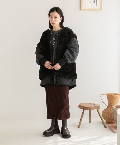 LOWRYS FARM（ローリーズファーム）の「タンクソールブーツ（シューズ・レディース・サイドゴアブラック09/ZIP19/サイドゴアブラウン58・M(23-23.5)/L(24-24.5)）」の9枚目の写真