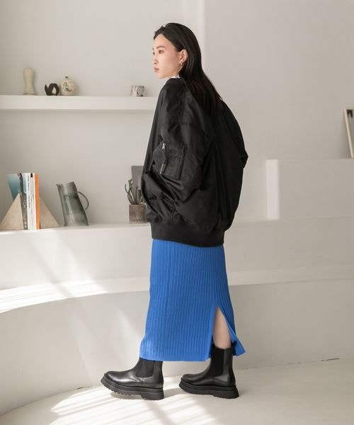 LOWRYS FARM（ローリーズファーム）の「タンクソールブーツ（シューズ・レディース・サイドゴアブラック09/ZIP19/サイドゴアブラウン58・M(23-23.5)/L(24-24.5)）」の5枚目の写真