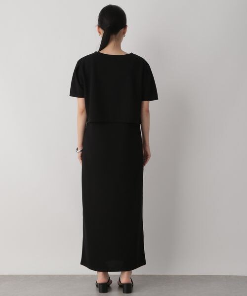 LOWRYS FARM（ローリーズファーム）の「カットキャミ＊カーディガン２Ｐワンピース（ワンピース/ドレス・レディース・アイボリー08/ブラック09・F）」の9枚目の写真