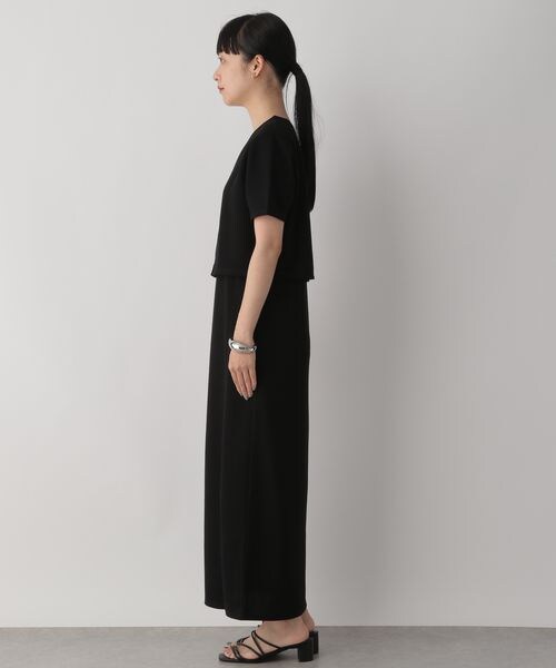 LOWRYS FARM（ローリーズファーム）の「カットキャミ＊カーディガン２Ｐワンピース（ワンピース/ドレス・レディース・アイボリー08/ブラック09・F）」の8枚目の写真