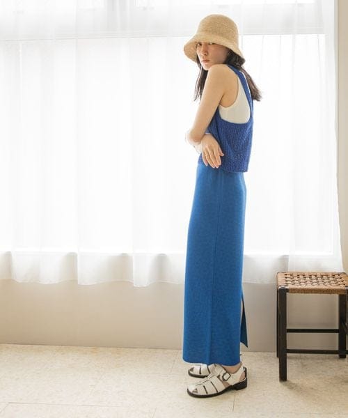 LOWRYS FARM（ローリーズファーム）の「ジオメトリック柄タイトスカート（スカート・レディース・ブラック09/ブラウン55/ブルー85・F）」の8枚目の写真