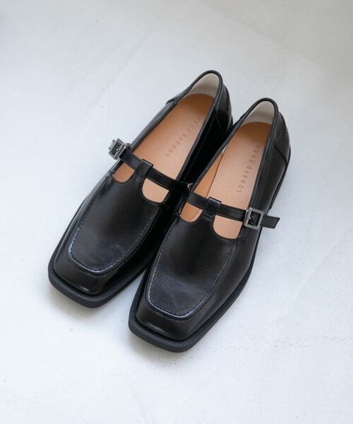 LOWRYS FARM（ローリーズファーム）の「Ｔストラップシューズ（シューズ・レディース・ブラック09/ダークブラウン58・M(23-23.5)/L(24-24.5)）」の4枚目の写真