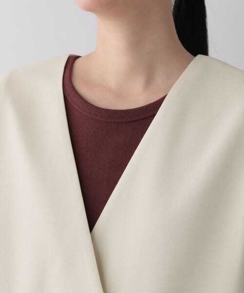 LOWRYS FARM（ローリーズファーム）の「バスケットキノウベスト２（ジャケット/アウター・レディース・アイボリー08/ブラック09/ブラウン55・F）」の22枚目の写真