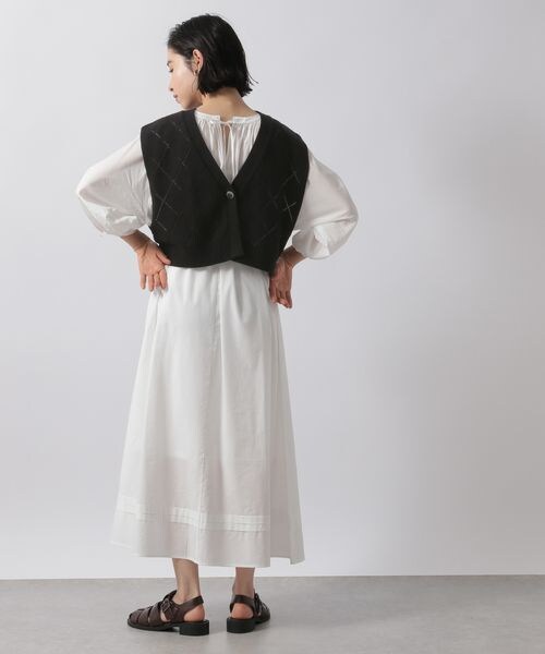 LOWRYS FARM(ローリーズファーム)の「スカシショートベスト2Pワンピース(ワンピース/ドレス・レディース・アイボリー08/ブラック09/ブラウン58/グリーン75・F)」の15枚目の写真
