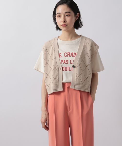 LOWRYS FARM(ローリーズファーム)の「スカシショートベスト2Pワンピース(ワンピース/ドレス・レディース・アイボリー08/ブラック09/ブラウン58/グリーン75・F)」の12枚目の写真