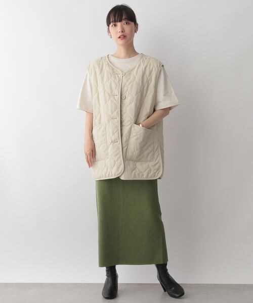 LOWRYS FARM（ローリーズファーム）の「２ＷＡＹニットタイトスカート（スカート・レディース・ブラック09/ピンク22/ブラウン58/グリーン78・F）」の12枚目の写真